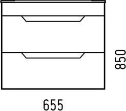 Corozo Тумба с раковиной Юта 65 Z2 подвесная белая – фотография-5